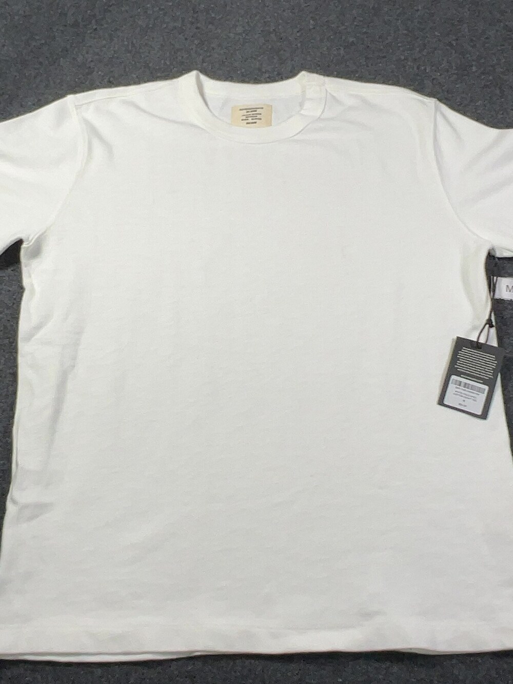 Buck Mason White Field-Spec Cotton Heavy Tee Mens Sz Medium NWI Msrp55 [ME7]